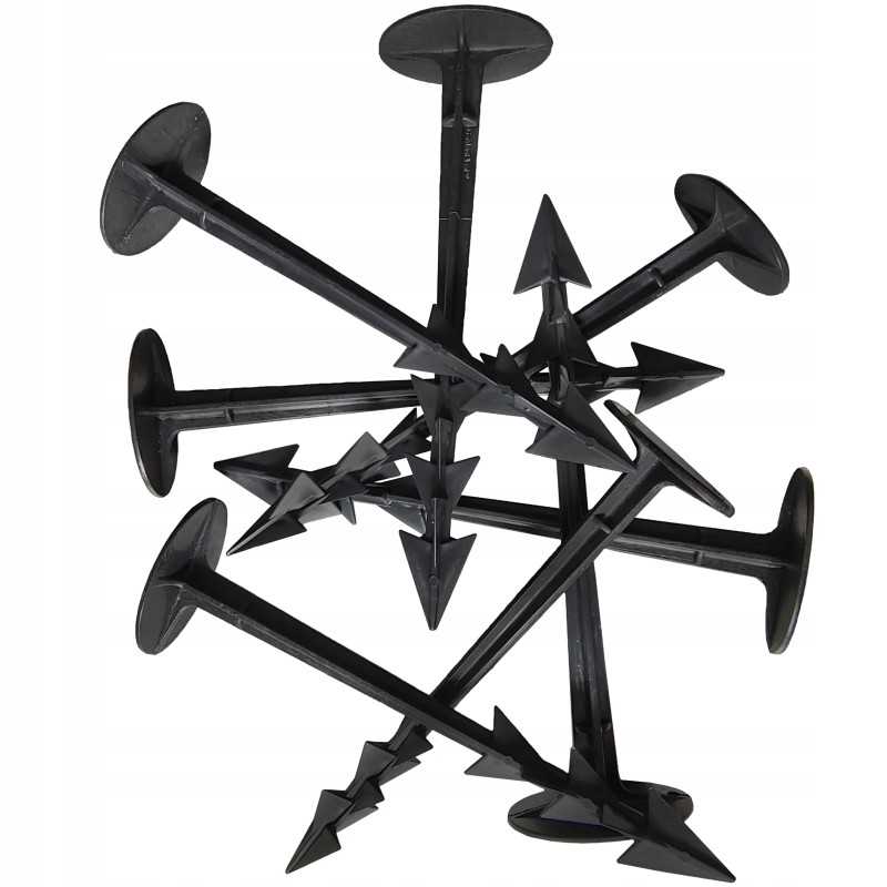 Sustiprinti tvirti kaiščiai agrotekstilei, agrotekstilei, geotekstilei ir brezentui tvirtinti, 100 vnt.