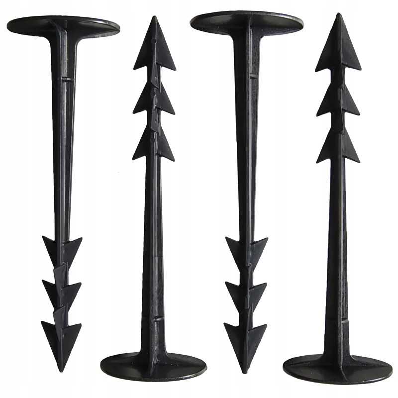 Sustiprinti tvirti kaiščiai agrotekstilei, agrotekstilei, geotekstilei ir brezentui tvirtinti, 100 vnt.