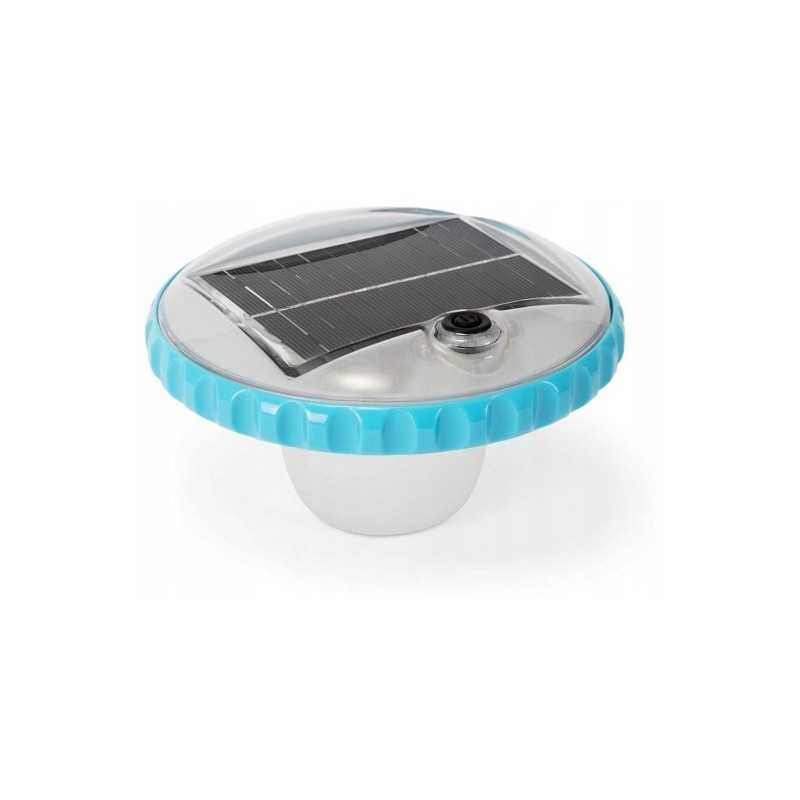 Dreifuojanti saulės baseino lempa