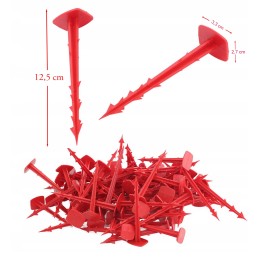 Tvirti kaiščiai, kaiščiai agrotekstilei, agrotekstilės inkarai, 500 vnt, 12,5 cm