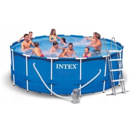 Intex metalinio karkaso vandens šildytuvas 457x122cm