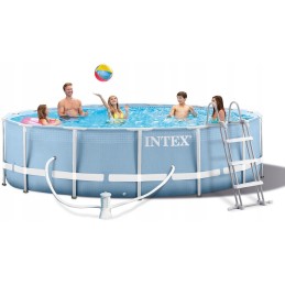 Intex metalinio karkaso vandens šildytuvas 457x84cm