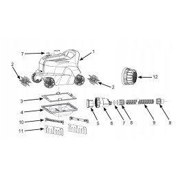 Šepetys dulkių siurbliui zx 300 28005 12928 intex