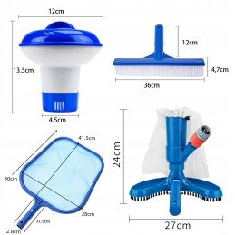 ✔️4in1 baseino dulkių siurblio baseino valymo rinkinys su tinkliniu valytuvu