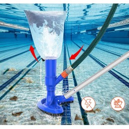✔️4in1 baseino dulkių siurblio baseino valymo rinkinys su tinkliniu valytuvu