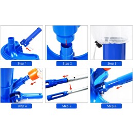 ✔️4in1 baseino dulkių siurblio baseino valymo rinkinys su tinkliniu valytuvu