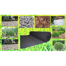 Agrotekstilė agrotekstilė 160cm 10m + smeigtukai, stora, tvirta, apsauganti nuo piktžolių