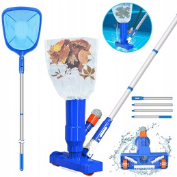 Reguliuojamo ilgio baseino dulkių siurblys lapams, vabzdžiams ir nešvarumams šalinti