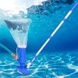 Reguliuojamo ilgio baseino dulkių siurblys lapams, vabzdžiams ir nešvarumams šalinti