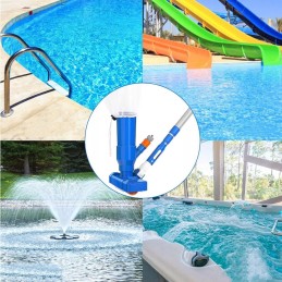 Reguliuojamo ilgio baseino dulkių siurblys lapams, vabzdžiams ir nešvarumams šalinti