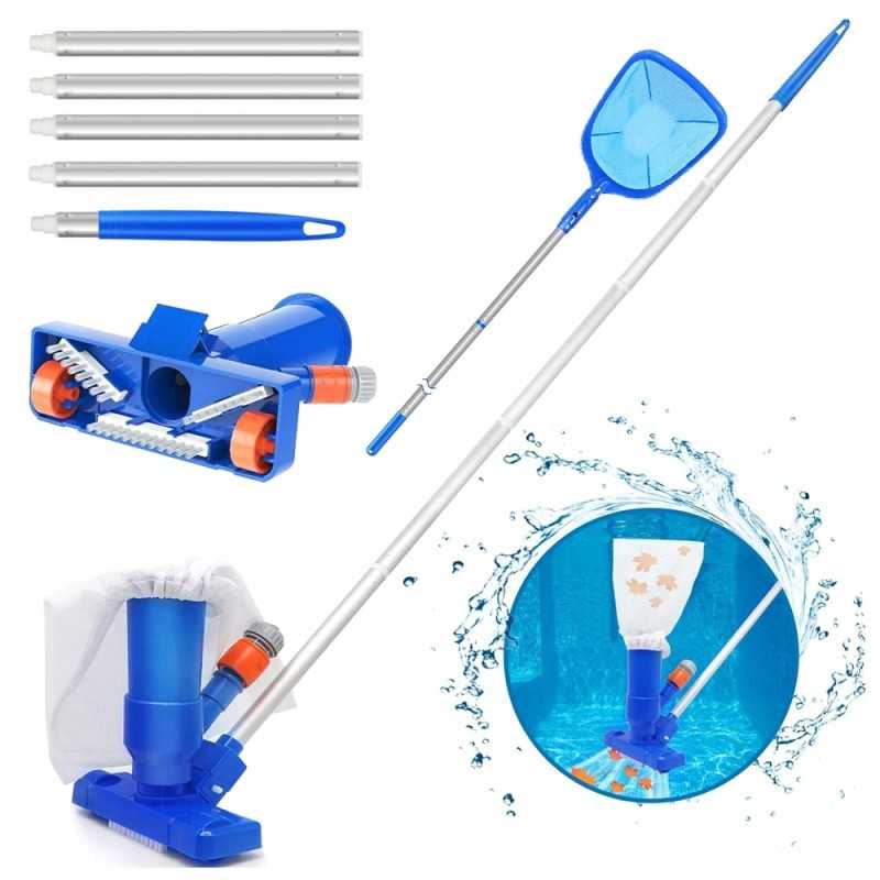 Baseino dulkių siurblys su lapų maišeliu baseinų ir fontanų valymui