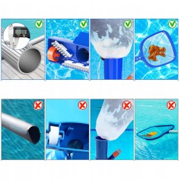 Baseino dulkių siurblys su lapų maišeliu baseinų ir fontanų valymui