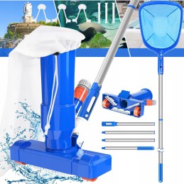 Baseino dulkių siurblys su šepetėliu 170 cm, baseino valymo rinkinys