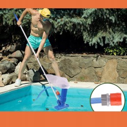 Baseino dulkių siurblys su šepetėliu 170 cm, baseino valymo rinkinys