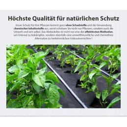 Agrotekstilės vilnos kilimėlis lovoms sekey black 200 x 1500 cm 50g/m²