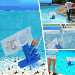 Nešiojamas baseino dulkių siurblys, skirtas lapams, vabzdžiams ir nešvarumams valyti
