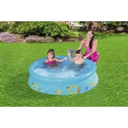 Sodo išsiplėtimas su dušu vaikams, žuvims, 152x38 bestway