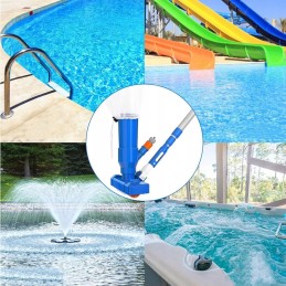 Nešiojamas baseino dulkių siurblys, reguliuojamo ilgio lapų nešvarumams