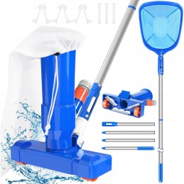 Baseino priežiūros rinkinys, rankinis, nešiojamas baseino dulkių siurblys, 170 cm