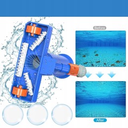 Baseino priežiūros rinkinys, rankinis, nešiojamas baseino dulkių siurblys, 170 cm