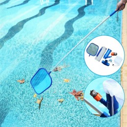 Dulkių siurblys baseino grindims valyti su teleskopiniu strypu ant tvenkinio