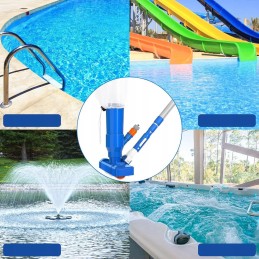 Baseino dulkių siurblys, grindų siurblys su teleskopiniu koteliu ir šepečiu