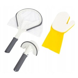 Tinklinės šepetėlio pirštinės 3in1 valymo sūkurinė vonia SPA mspa bestway 60310