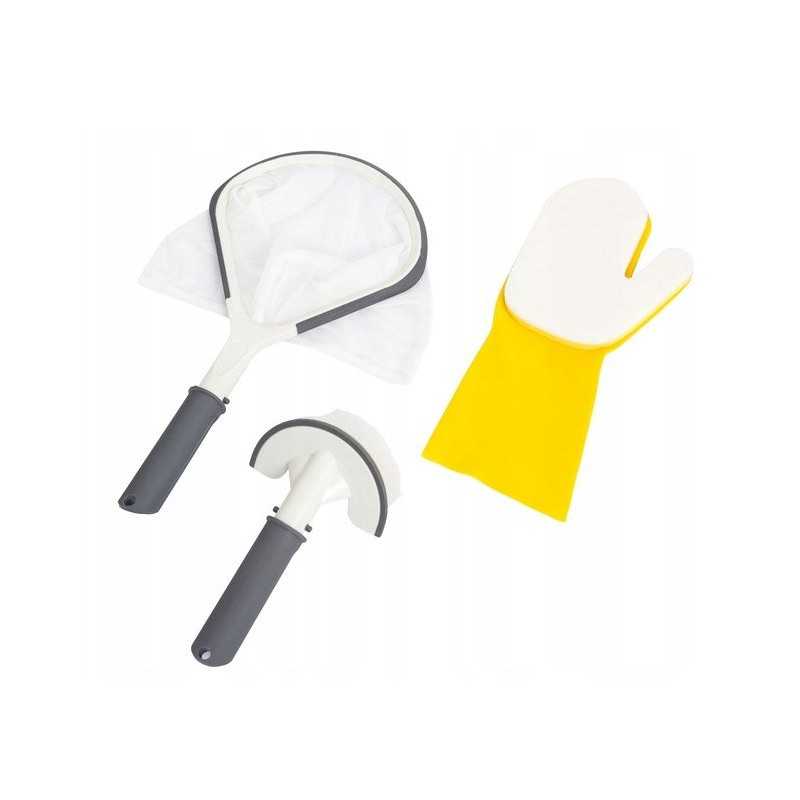 Tinklinės šepetėlio pirštinės 3in1 valymo sūkurinė vonia SPA mspa bestway 60310