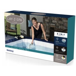 Tinklinės šepetėlio pirštinės 3in1 valymo sūkurinė vonia SPA mspa bestway 60310