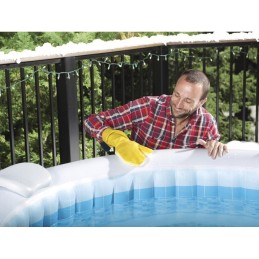 Tinklinės šepetėlio pirštinės 3in1 valymo sūkurinė vonia SPA mspa bestway 60310