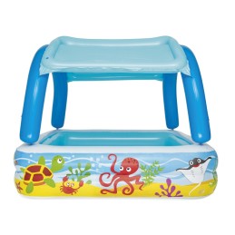 Vaikiškas pripučiamas baseinas su stogu 140 x 140 x 114 cm bestway 52192