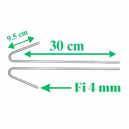 Inkariniai kaiščiai geotinklei geotinklelis 30cm, 100 vnt.