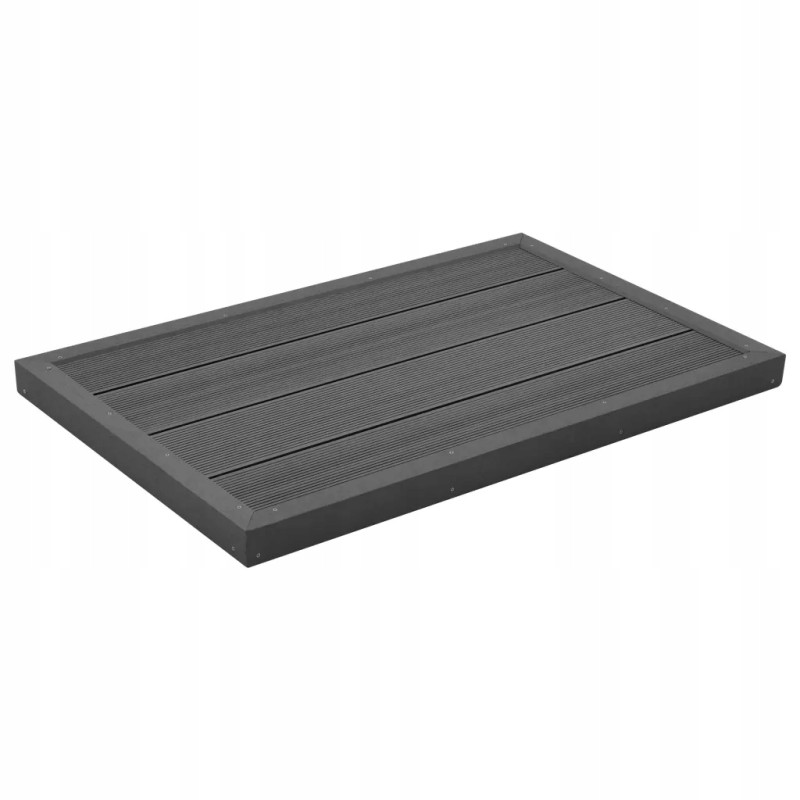 WPC floor 101x63x5 5 cm gray