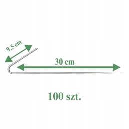 Inkarai smeigtukai geokratui geo tinkleliui 30cm fi 4 100vnt