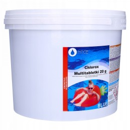 11in1 daugiafunkcinės baseino tabletės 5kg 20g mėlynojo baseino chloro