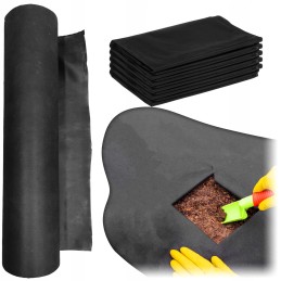 Agrotekstilė agrotekstilė juodas kilimėlis 100g UV sodas stiprus storas 1,6 x 20 m
