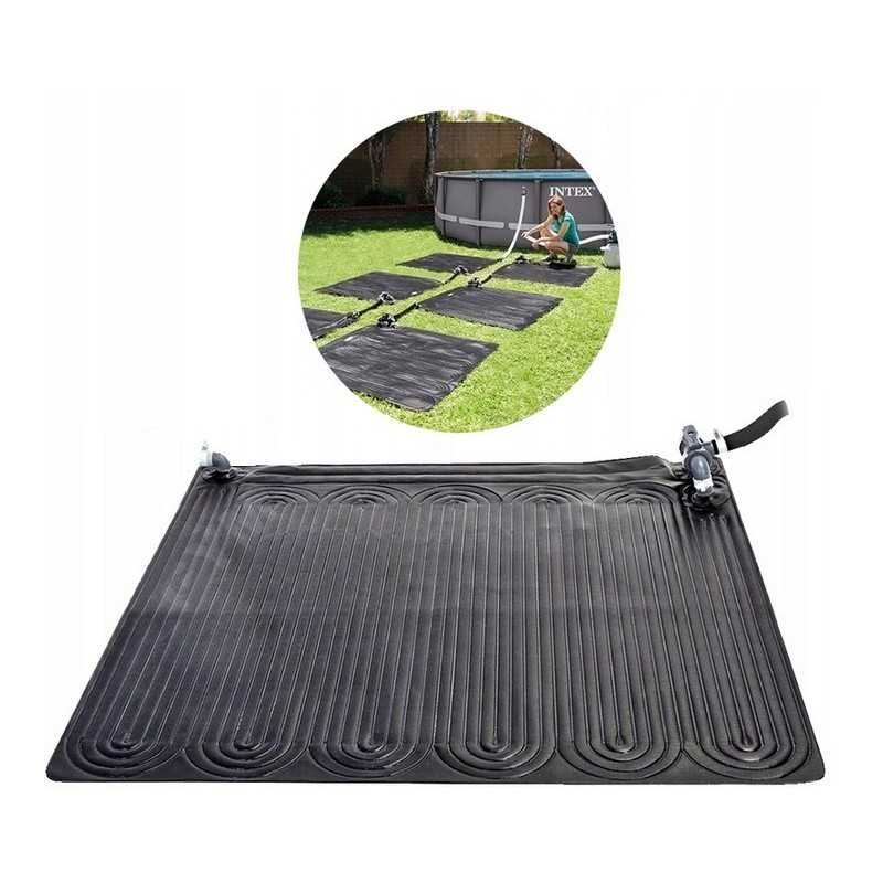 Vandens šildytuvo saulės kilimėlis baseinui intex eco panelė 120x120cm siurbliui