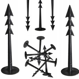 Sustiprinti tvirti kaiščiai agrotekstilei, agrotekstilei, geotekstilei ir brezentui tvirtinti, 100 vnt.