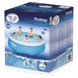 Bestway pripučiamas baseinas, greitas, apvalus 305x76cm 57266