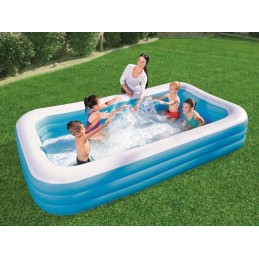 Sodo baseinas pripučiamas baseinas Bestway stačiakampis baseinas 305x183x56cm 5in1