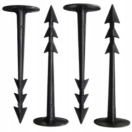 Sustiprinti tvirti kaiščiai agrotekstilei, agrotekstilei, geotekstilei ir brezentui tvirtinti, 100 vnt.