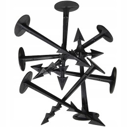 Sustiprinti tvirti kaiščiai agrotekstilei, agrotekstilei, geotekstilei ir brezentui tvirtinti, 100 vnt.