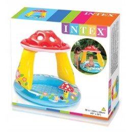 ?vaikiškas baseinas pripučiamu dugnu ir stogeliu