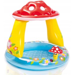 ?vaikiškas baseinas pripučiamu dugnu ir stogeliu