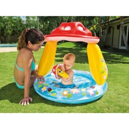 ?vaikiškas baseinas pripučiamu dugnu ir stogeliu