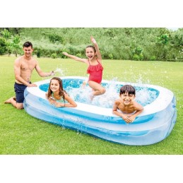 Didelis, atsparus intex sodo baseinas, 262x175x56cm