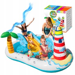 Vandens žaidimų aikštelė, vaikų baseinas, intex čiuožykla