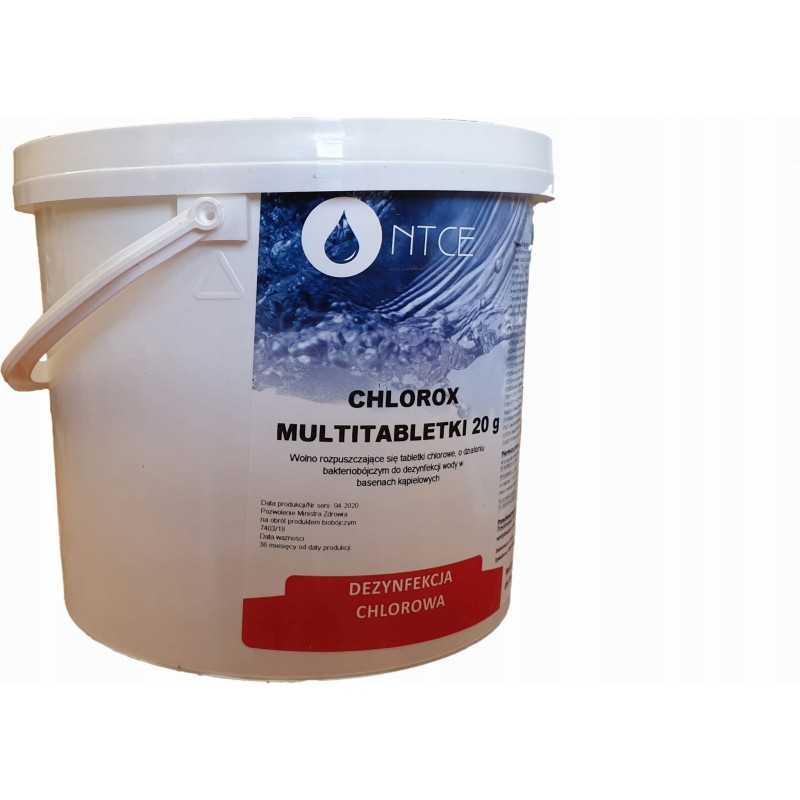 Chlorox multitabletės 20g baseino cheminė medžiaga 3kg