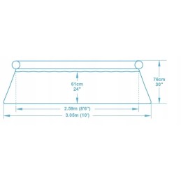 Bestway sodo baseinas 305x76 išsiplėtimas 3800l