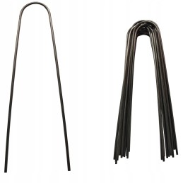 Metaliniai smeigtukai įvairių tipų agrotekstilei, agrotekstilei ir geotekstilei tvirtinti prie žemės, taip pat smeigtukai kurmių